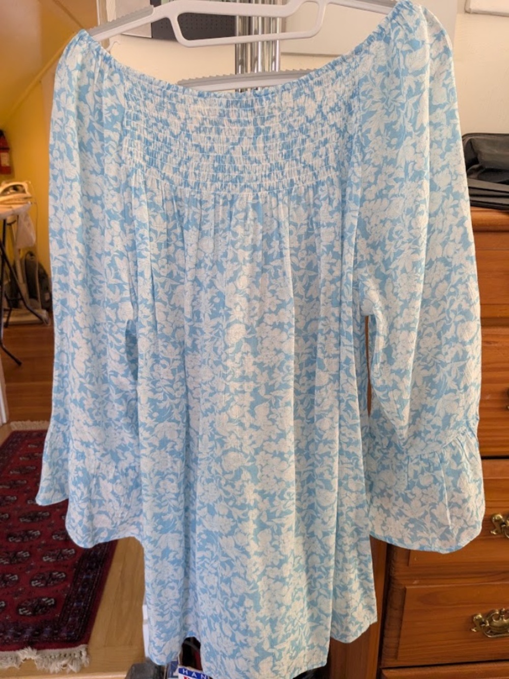 Counterparts Soft Pale Blue & White Blouse, 1x - Picture 4 of 8